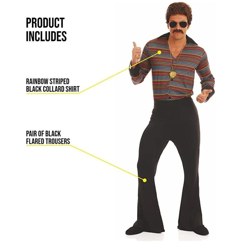 Mens Disco Fever Costume 4 Mens Disco Fever Costume - Image 2