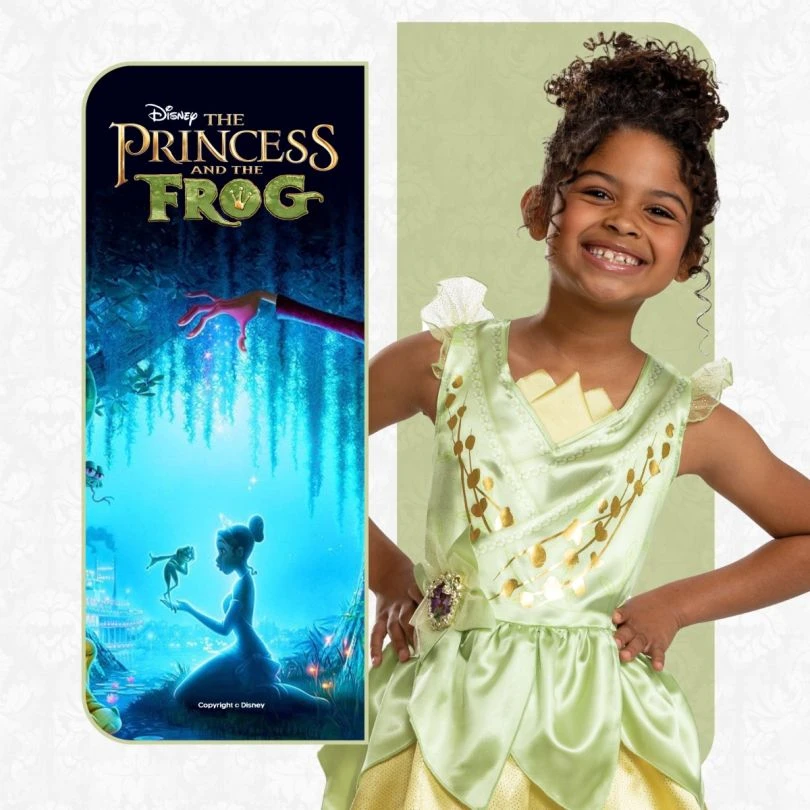 Kids Disney Princess Tiana Classic Costume 5 Kids Disney Princess Tiana Classic Costume - Image 3