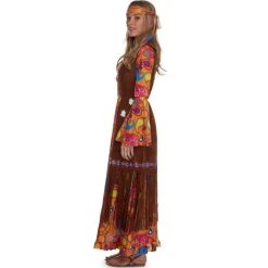 Womens Long Hippie Dress Costume -Clipper Teas shop dolmrllw