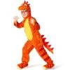 Kids Orange T-Rex Dinosaur Costume 2 Kids Orange T-Rex Dinosaur Costume -Clipper Teas shop khon0oda