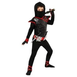 Kids Black And Red Deadly Ninja Costume 9 Kids Black And Red Deadly Ninja Costume -Clipper Teas shop kids black and red ninja costume 3