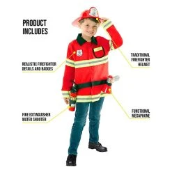 Kids Red Fireman Costume 9 Kids Red Fireman Costume -Clipper Teas shop kids firefighter costume 3