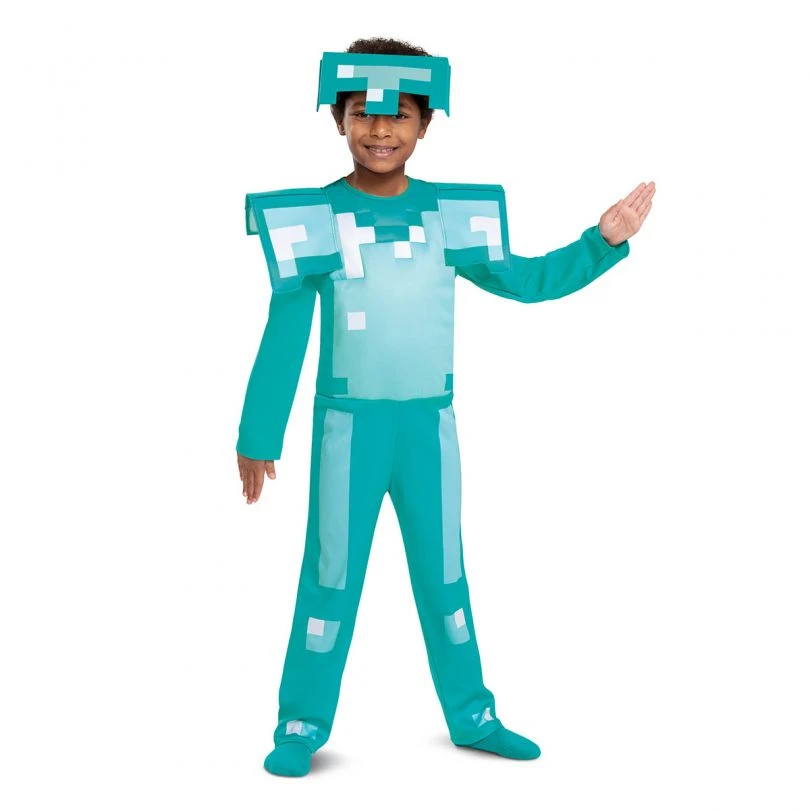Kids Minecraft Armour Costume 3 Kids Minecraft Armour Costume