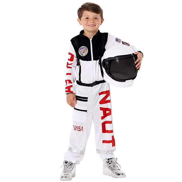 Kids White Astronaut Costume 3 Kids White Astronaut Costume