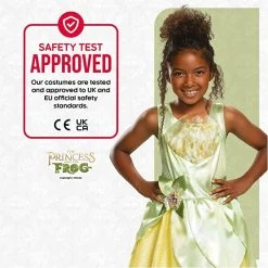Kids Disney Princess Tiana Deluxe Costume Official -Clipper Teas shop kids princess tiana deluxe costume 4