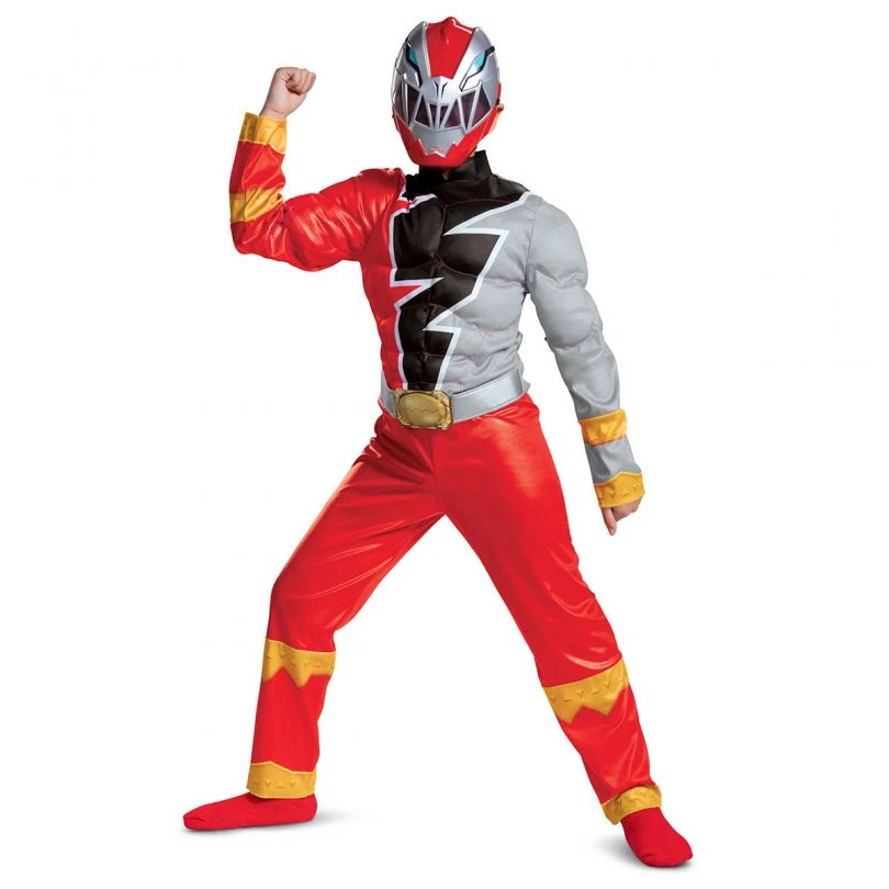 Kids Power Rangers Dino Fury Red Ranger Costume 3 Kids Power Rangers Dino Fury Red Ranger Costume