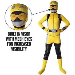 Kids Yellow Beast Morpher Power Ranger Morphsuit -Clipper Teas shop kids yellow beast morpher costume 1
