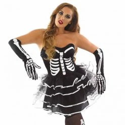 Womens Skeleton Tutu Dress Costume -Clipper Teas shop m1 3 0 3075 1