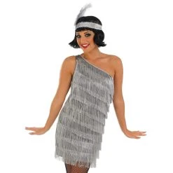 Womens 20s Silver Flapper Dress Costume 7 Womens 20s Silver Flapper Dress Costume -Clipper Teas shop m1 3 6 3621 1