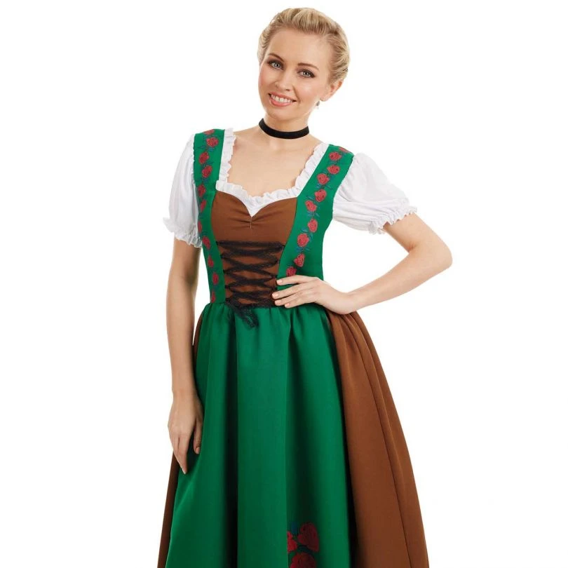 Womens Traditional Oktoberfest Dirndl Costume 5 Womens Traditional Oktoberfest Dirndl Costume - Image 3