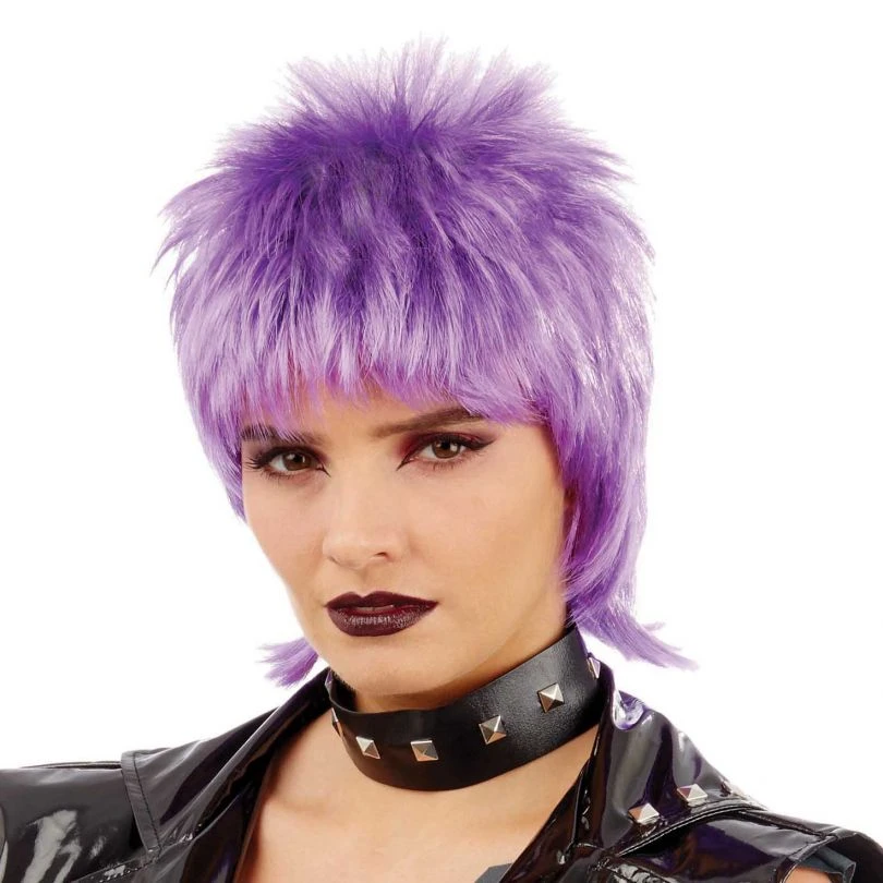 Womens Purple Punk Wig 4 Womens Purple Punk Wig - Image 2