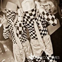 Black And White Check Morphsuit 13 Black And White Check Morphsuit -Clipper Teas shop m1 b l black white check morphsuit lifestyle 3