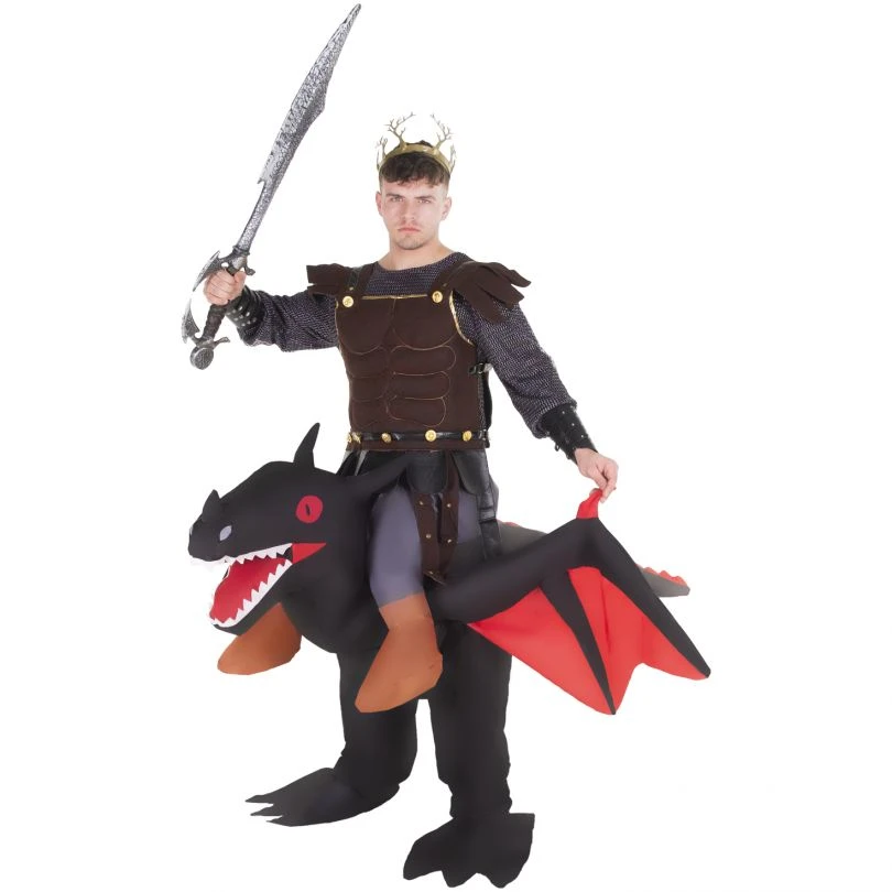 Black Ride On Dragon Inflatable Costume 3 Black Ride On Dragon Inflatable Costume