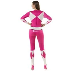 Womens Pink Power Ranger Morphsuit -Clipper Teas shop m1 c l classic power ranger pink womens back 1
