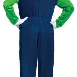Mens Deluxe Nintendo Super Mario Bros Luigi Costume -Clipper Teas shop m1 d i dis11001 1