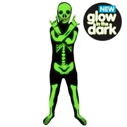 Kids Glow Skeleton Morphsuit -Clipper Teas shop m1 g l glow skeleton kids morphsuit 1 a us