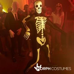Glow Skeleton Morphsuit -Clipper Teas shop m1 g l glow skeleton morphsuit lifestyle 3