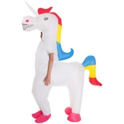 Kids Giant Unicorn Inflatable Costume -Clipper Teas shop m1 m c mckgiun 3 side hi