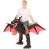 Kids Black Ride On Dragon Inflatable Costume -Clipper Teas shop m1 m c mckroibd 1