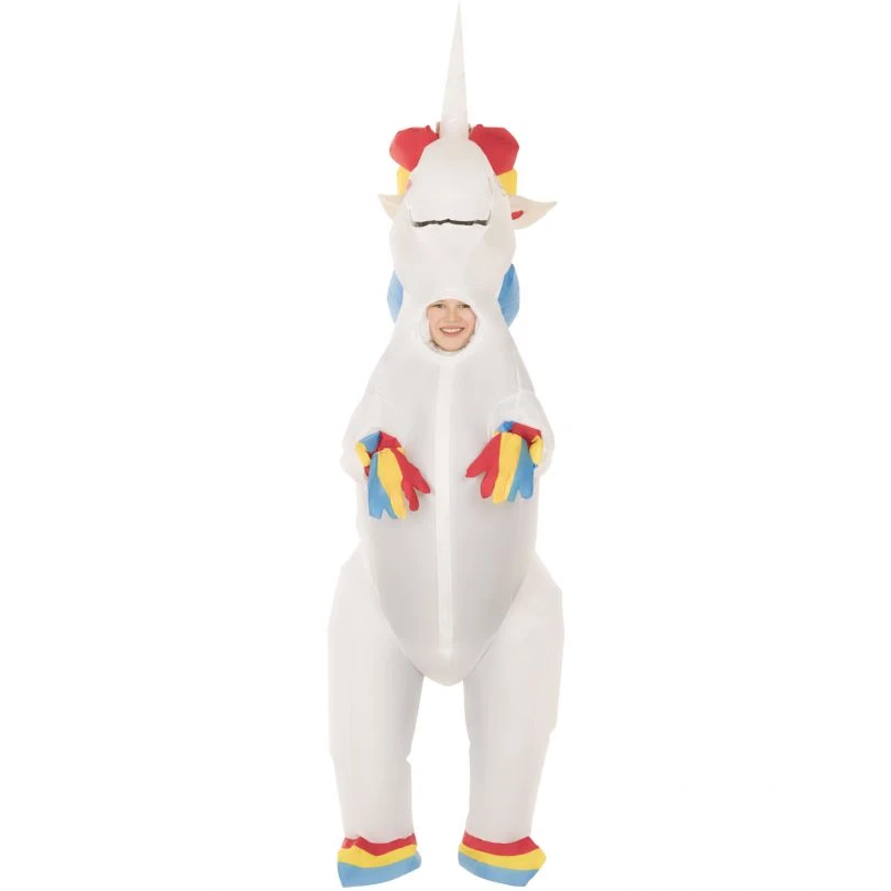 Kids Prancing Unicorn Inflatable Costume 4 Kids Prancing Unicorn Inflatable Costume - Image 2
