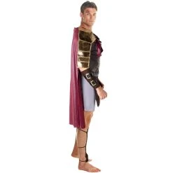 Mens Brown Roman Gladiator Fancy Dress Soldier Costume -Clipper Teas shop m1 m c mcmrg 1