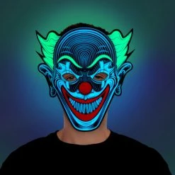 Adult Clown Screaming Demon Mask