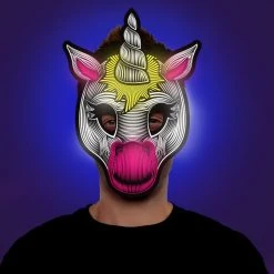 Adult Unicorn Screaming Demon Mask
