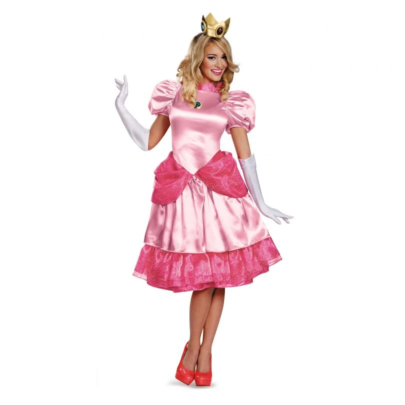 Princess Peach Deluxe Adult Costume 3 Princess Peach Deluxe Adult Costume