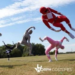 Red Power Rangers Morphsuit -Clipper Teas shop m1 r e red power rangers morphsuit lifestyle 4
