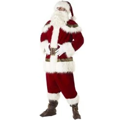 Professional Santa Father Christmas Costume -Clipper Teas shop m1 s a santasuperdeluxe