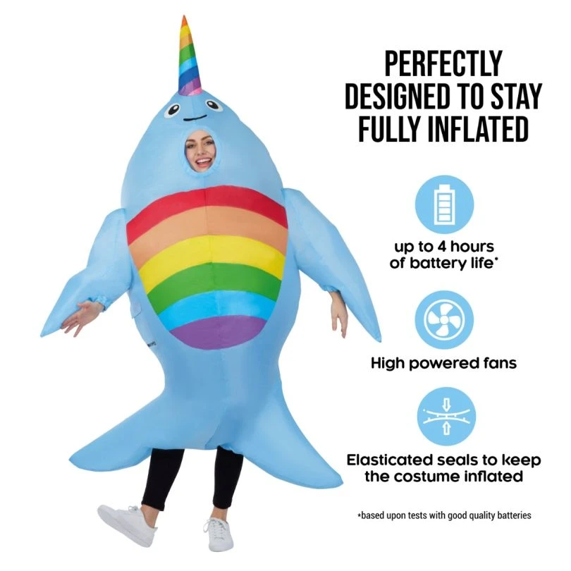 Mens Giant Narwhal Inflatable Costume 7 Mens Giant Narwhal Inflatable Costume - Image 5
