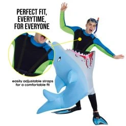 Man Eating Shark Inflatable Costume -Clipper Teas shop mcimes man eating shark adult feature 02