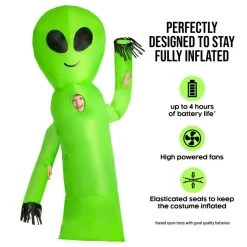 Kids Wavy Arms Alien Inflatable Costume -Clipper Teas shop mckgiaw alien wavy arm guy kids feature 1
