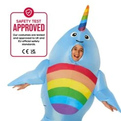 Kids Giant Narwhal Inflatable Costume 15 Kids Giant Narwhal Inflatable Costume -Clipper Teas shop mckgina narhwaal inflatable kids 03