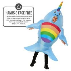 Kids Giant Narwhal Inflatable Costume 16 Kids Giant Narwhal Inflatable Costume -Clipper Teas shop mckgina narhwaal inflatable kids 04