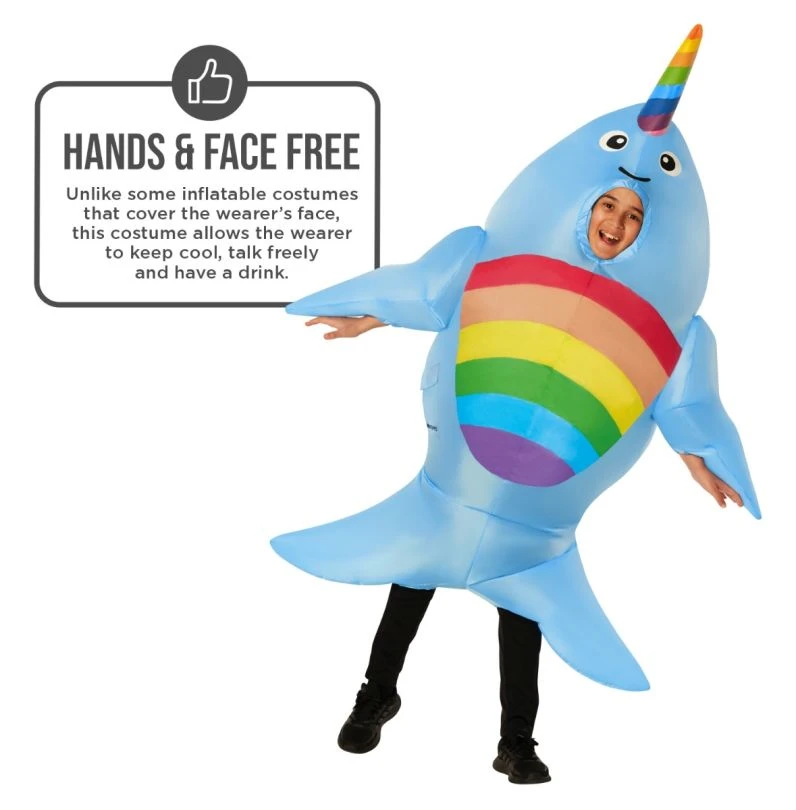 Kids Giant Narwhal Inflatable Costume 9 Kids Giant Narwhal Inflatable Costume - Image 7