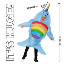 Kids Giant Narwhal Inflatable Costume 17 Kids Giant Narwhal Inflatable Costume -Clipper Teas shop mckgina narhwaal inflatable kids 05