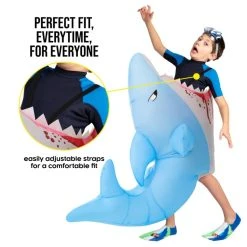 Kids Lil' Man Eating Shark Inflatable Costume 17 Kids Lil' Man Eating Shark Inflatable Costume -Clipper Teas shop mckimes man eating shark kids feature 5 1