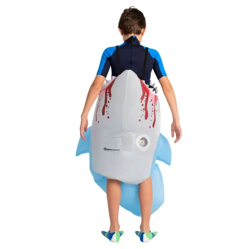 Kids Lil' Man Eating Shark Inflatable Costume 5 Kids Lil' Man Eating Shark Inflatable Costume - Image 3
