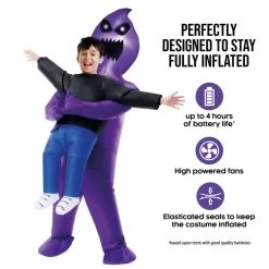 Kids Light Up Ghoul Pick Me Up Inflatable Costume 14 Kids Light Up Ghoul Pick Me Up Inflatable Costume -Clipper Teas shop mckpigh light up ghoul pick me up kids feature 1
