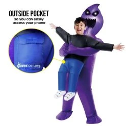 Kids Light Up Ghoul Pick Me Up Inflatable Costume 15 Kids Light Up Ghoul Pick Me Up Inflatable Costume -Clipper Teas shop mckpigh light up ghoul pick me up kids feature 2