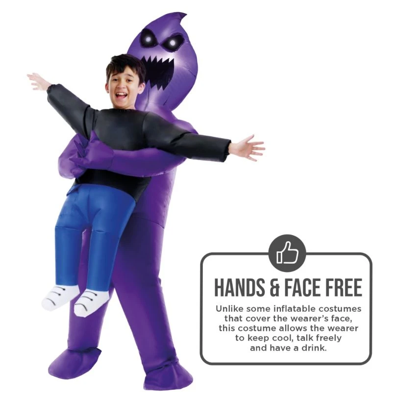 Kids Light Up Ghoul Pick Me Up Inflatable Costume 10 Kids Light Up Ghoul Pick Me Up Inflatable Costume - Image 8