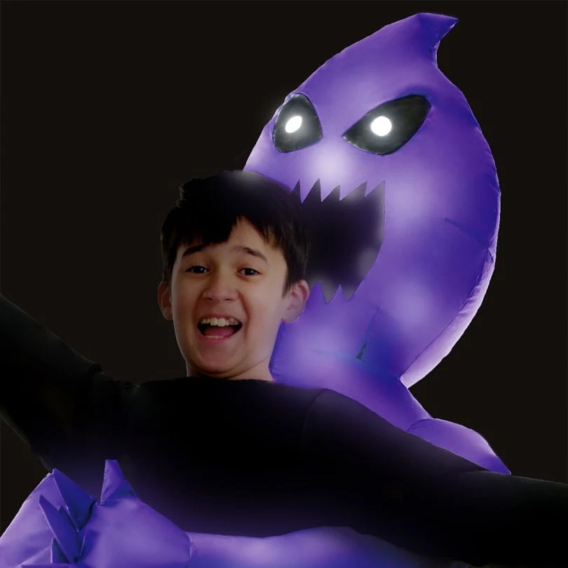 Kids Light Up Ghoul Pick Me Up Inflatable Costume 4 Kids Light Up Ghoul Pick Me Up Inflatable Costume - Image 2