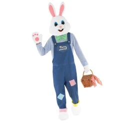 Clipper Teas shop 28 Mens Easter Bunny Costume With Dungarees