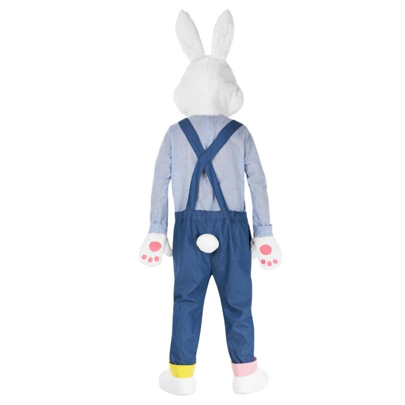 Mens Easter Bunny Costume With Dungarees 4 Mens Easter Bunny Costume With Dungarees - Image 3
