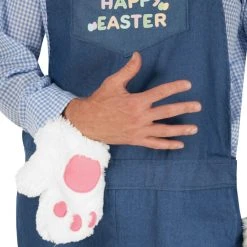 Mens Easter Bunny Costume With Dungarees 11 Mens Easter Bunny Costume With Dungarees -Clipper Teas shop mcmdebm bunny dungarees 04