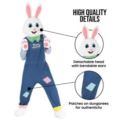 Mens Easter Bunny Costume With Dungarees 13 Mens Easter Bunny Costume With Dungarees -Clipper Teas shop mcmdebm bunny dungarees feature2