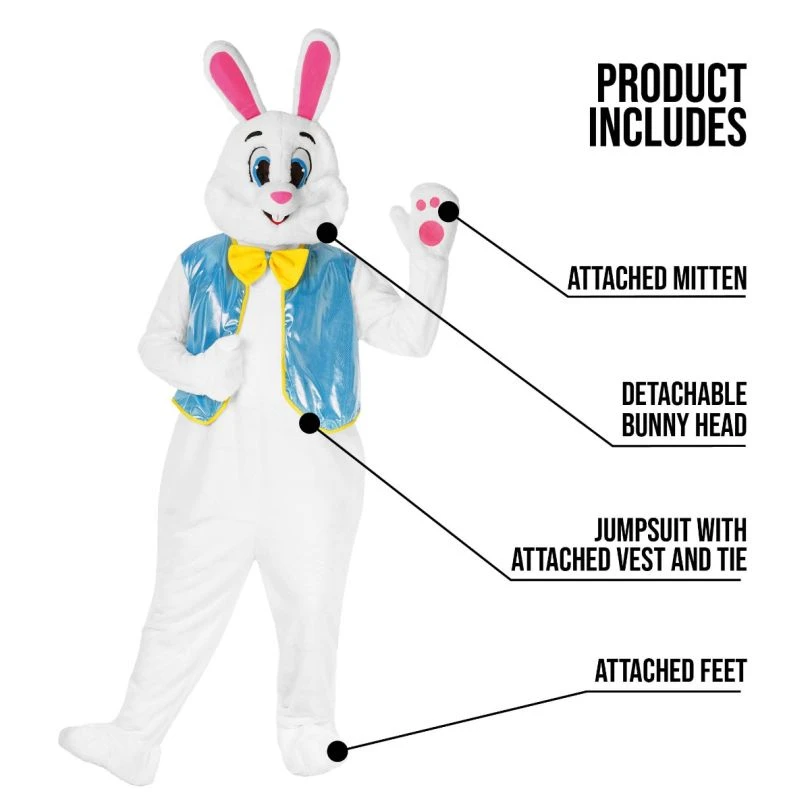 Mens Easter Bunny Costume With Waistcoat 8 Mens Easter Bunny Costume With Waistcoat - Image 6