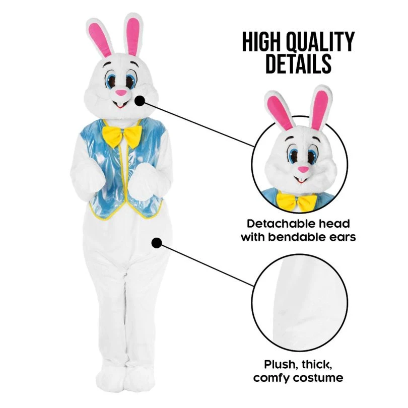 Mens Easter Bunny Costume With Waistcoat 9 Mens Easter Bunny Costume With Waistcoat - Image 7