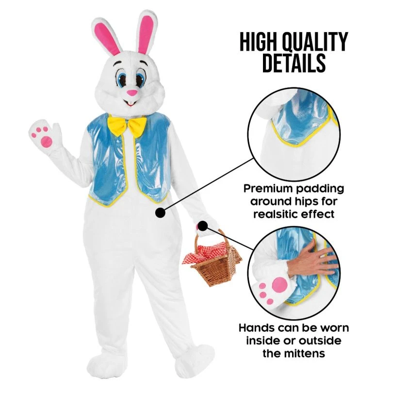 Mens Easter Bunny Costume With Waistcoat 10 Mens Easter Bunny Costume With Waistcoat - Image 8